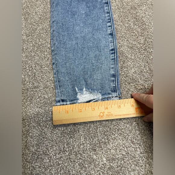 Abercrombie & fitch the super skinny ankle jeans womens 8/29L high rise distress - Picture 14 of 14